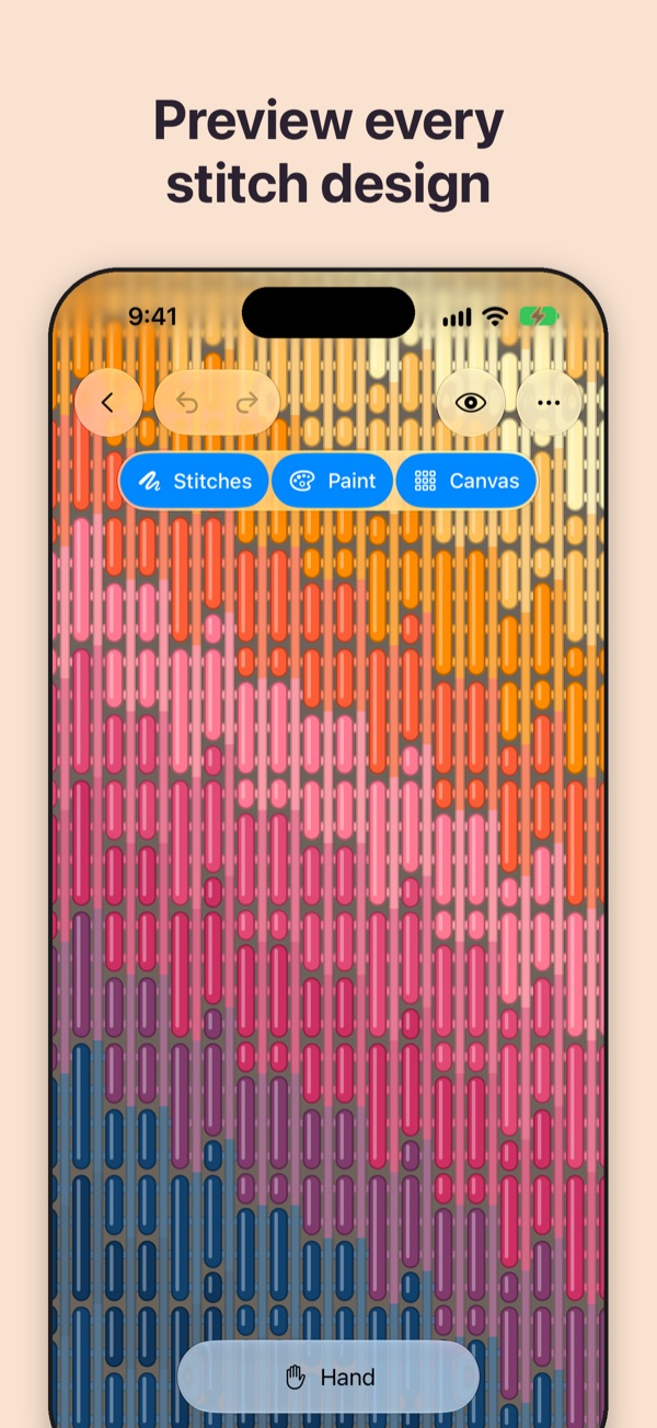 Preview every stitch design